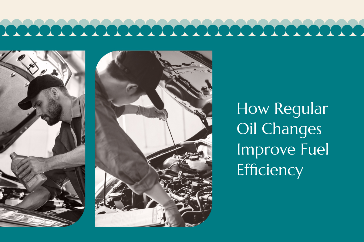 A man changes the oil on a car. Lubers Express is committed to changing your oil and improving your fuel efficiency.
